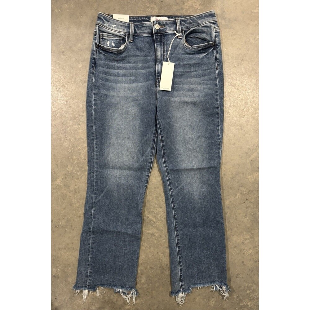 NEW MoCo Boutique Bootcut Jeans Fringe Edge Medium Wash Women's 15/32